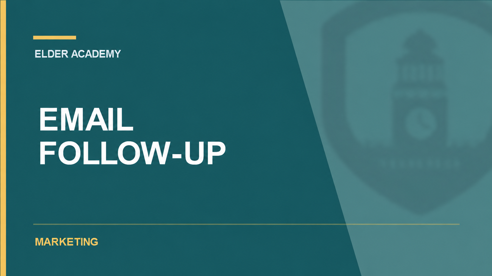 Email Follow-Up course