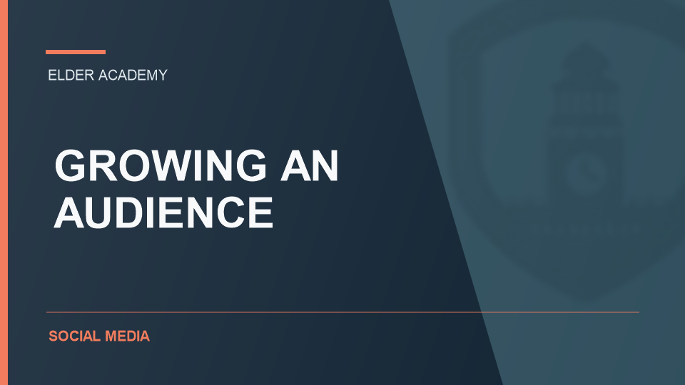Growing An Audience course