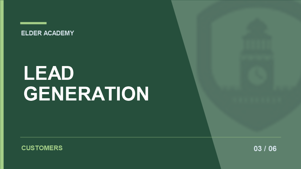 Lead Generation course placeholder
