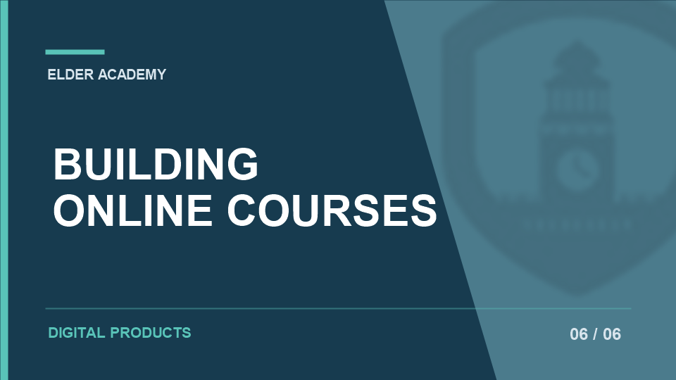 Building Online Courses course placeholder